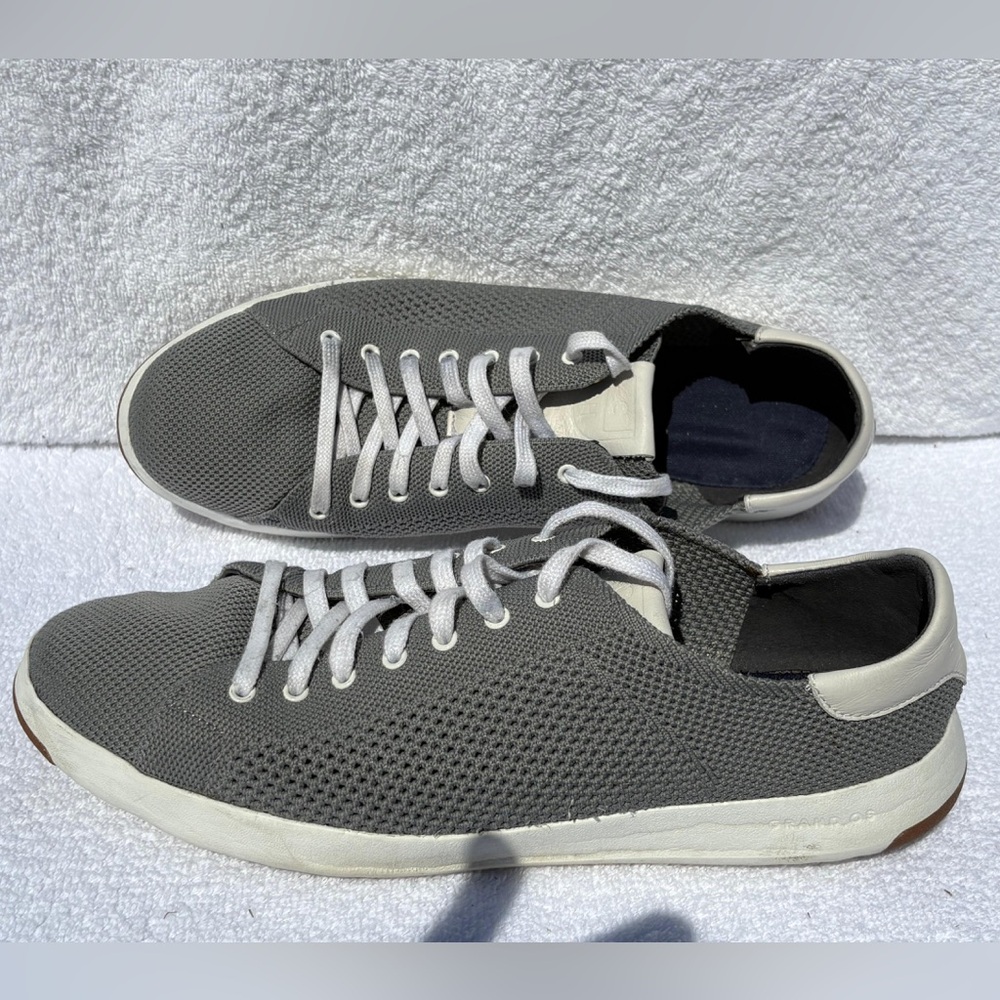 Cole Haan Men's Grey Knit Low-Top Sneakers - C28544 L 17